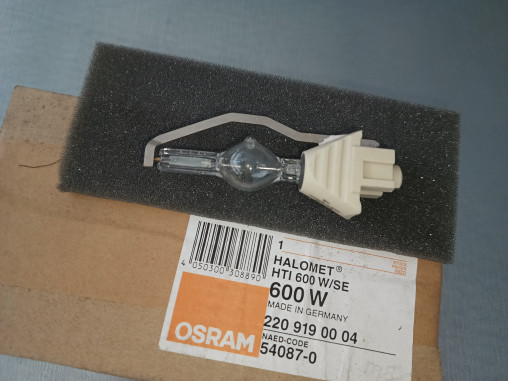 Osram HTI 600/SE, 5300K, 600W, 300h, FaX1,5, 84 mm, vRG-pflichtig